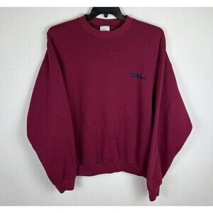 Vintage 90s Spaulding Embroidered Crewneck / Sweatshirt / Red / Size XL